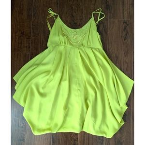 Retro Doll | Lime Green Bubble Dress